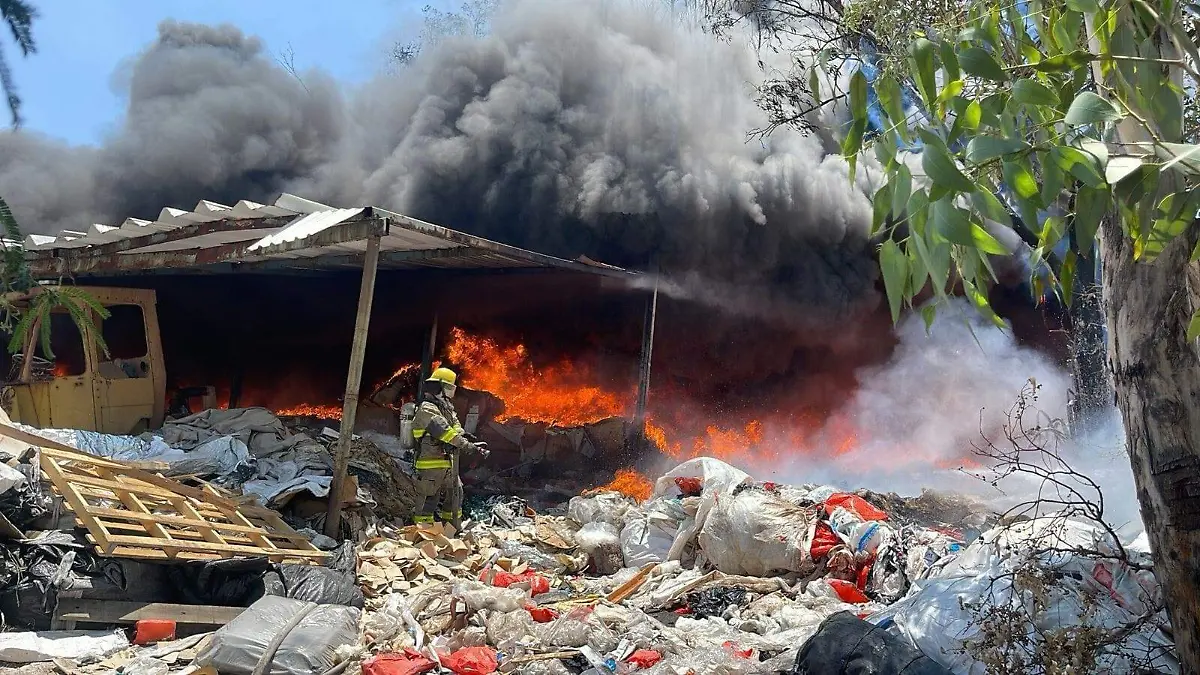 INCENDIO RECICLADORA - Cortesía SSPPCL (8)